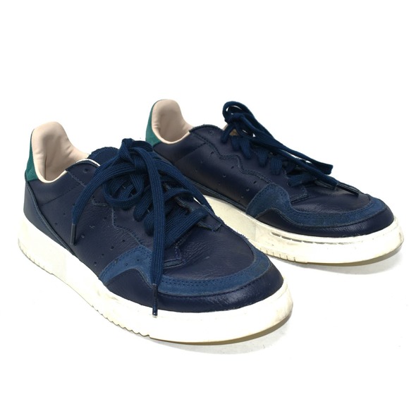 Adidas Supercourt Men's Sneakers Collegiate Navy Green EF9206 EUC Size 7 - Picture 5 of 11